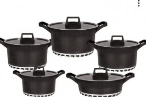 Կաթսաների հավաքածու Bosch 10pcs granite cookware set