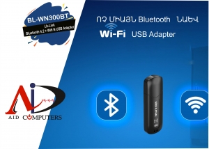 L-WN300BT Bluetooth 4.2 + Wi-Fi Usb Adapter