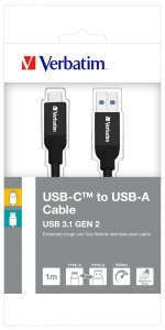 Verbatim Լիցքավորման լար USB-C to USB-A Type-C