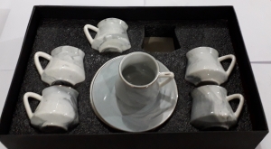 Սուրճի բաժակներ մոխրագույն սափորաձև