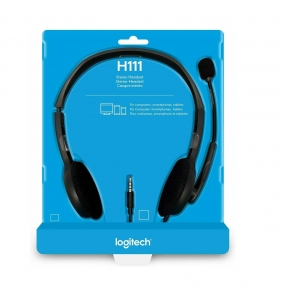 Լարային ականջակալ Logitech H111
