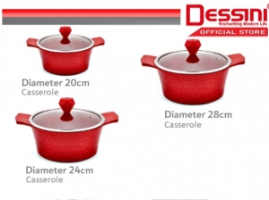 Կաթսաների հավաքածու Nice Dessi enchanting modern life 6pcs casserole 20/24/28cm