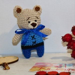 Ձեռագործ խաղալիք NURIK Bear Blue