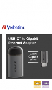 Verbatim USB-C™ to Gigabit Ethernet Փոխարկիչ