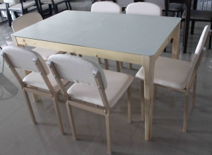 WH012 120x70cm Խոհանոցային սեղան աթոռներով
