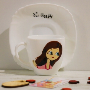 Լուծվող սուրճի բաժակ ArmNurik Երազի աղջիկ