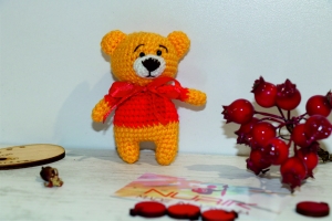Ձեռագործ խաղալիք Bear orange